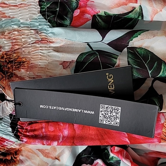 Artsy Dress Colorful off Shouder NWT - Picture 3 of 9